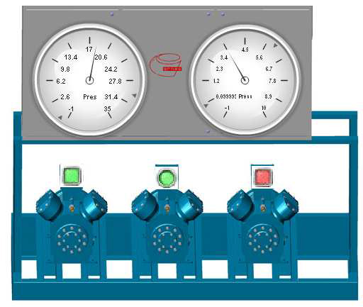 визуализация работы холодильной машины в системе PlantVizor
